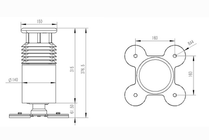 二要素車(chē)載氣象站 二要素車(chē)載氣象站